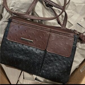 Women’s Two-Tone Brown & Black Koltov Crossbody Bag